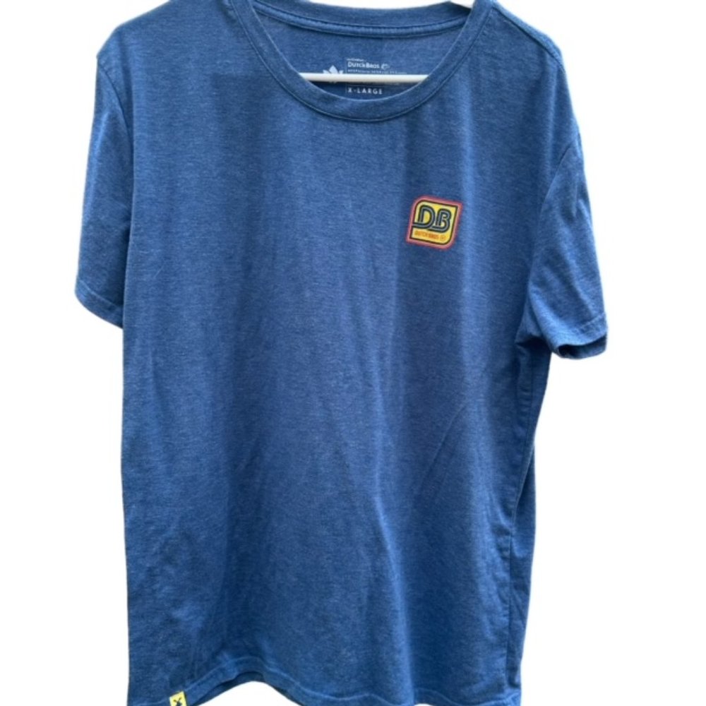 Dutch Bros S+XL+XXLBlue T-Shirt A Better World Rare Oregon Coffee Windmill DB